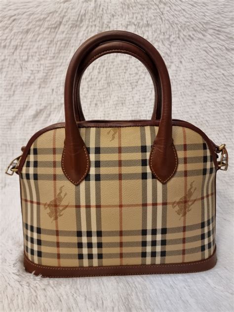 burberry alma bag vintage|Vintage Burberry Handbags and Purses .